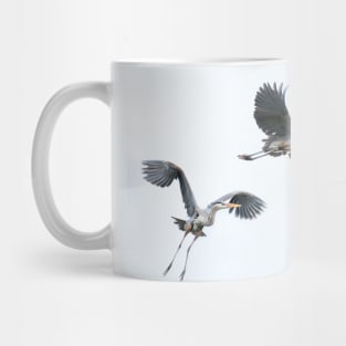 Flight of Great Blue Herons Mug